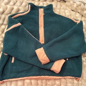 FP Movement mountain high quarter zip Sherpa jacket